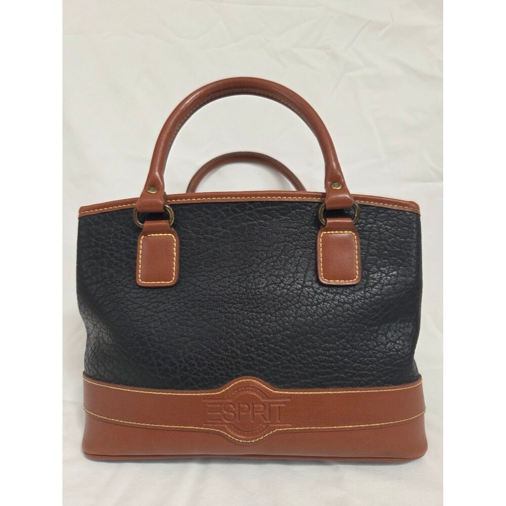 Vintage 90s Esprit Leather Top Handle Satchel